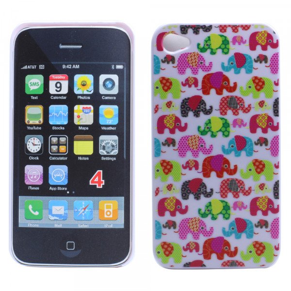 Wholesale iPhone 4S 4 Mini Elephant Design Hard Case (Mini Elephant)